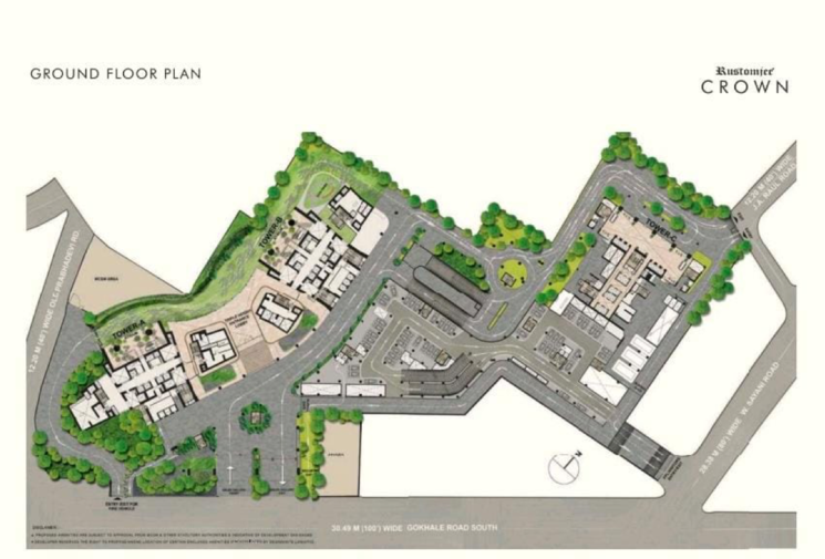 Master Plan, rustomjee-crown 4 Bedroom 1700 Sq.Ft. Apartment In Gokhale Road Mumbai 8940816