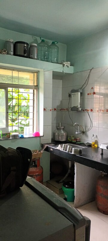 Kitchen in 1 BHK Apartment at Garden View, Dhanori – for Rent