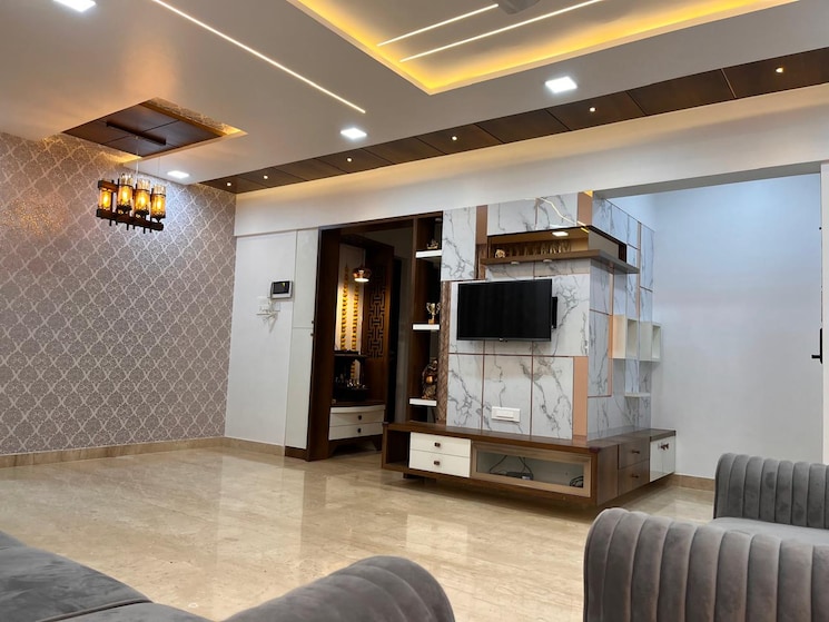 Living Room, unicons-nirmitee-echinus-court 2 Bedroom 1150 Sq.Ft. Apartment In Balewadi Pune 8941056