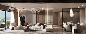 Living Room in 4 BHK Apartment at Kondapur – for Sale