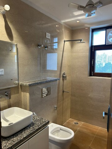 Attached Bathroom in 3 BHK Builder Floor at Unitech South City II, Sector 50 – for Rent