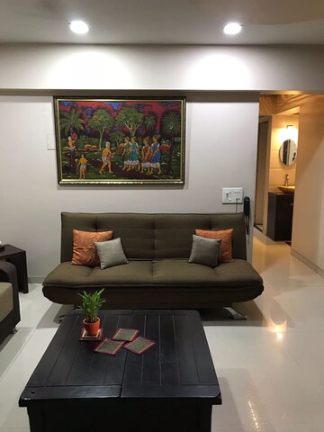 Living Room in 1.5 BHK Apartment at Runwal Nagar – for Rent