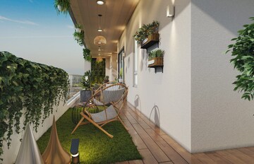 Staircase in 3 BHK Apartment at Happy Homes Kondapur, Kondapur – for Sale