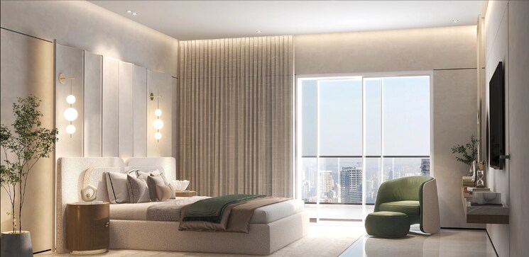 Bedroom, ramky-one-odyssey 3 Bedroom 1810 Sq.Ft. Apartment In Narsingi Hyderabad 8942094