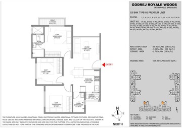 3 BHK Apartment For Sale in Godrej Royale Woods, Devanahalli