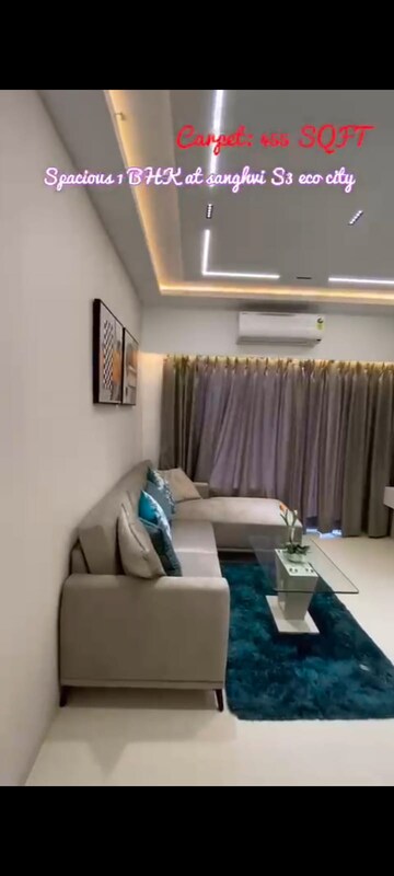 Master Bedroom in 1 BHK Apartment at Sanghvi S3 Skyrise, Mira Road – for Sale