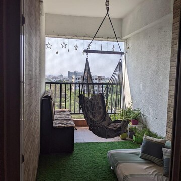 Balcony in 3 BHK Apartment at Nipania – for Rent