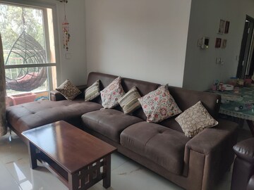 Living Room in 3 BHK Apartment at Shriram Chirping Woods, Harlur – for Rent