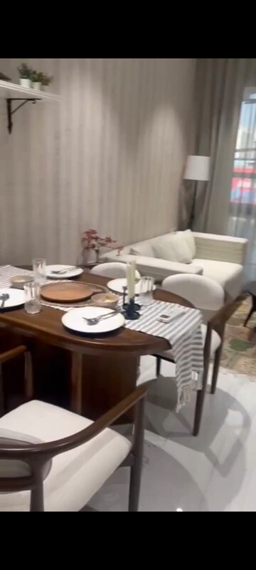 Living Room in 1 BHK Apartment at Vihang Luxuria, Mira Road – for Sale