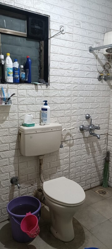 Bathroom in 2 BHK Apartment at Om Sai Plaza, Ghodbunder Road – for Sale