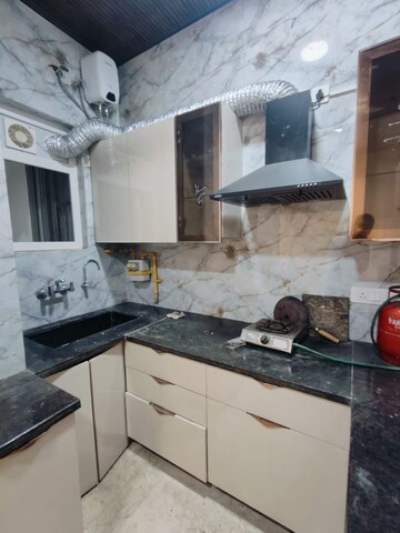 Kitchen in 3 BHK Builder Floor at Malviya Nagar – for Rent