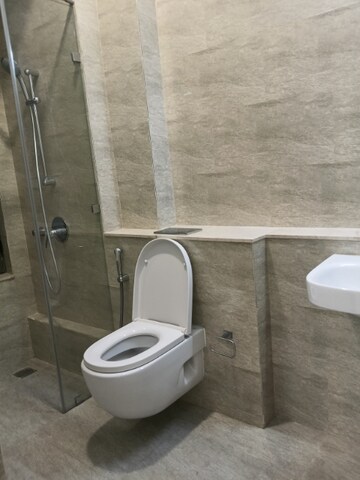 Bathroom in 3 BHK Apartment at Adani Ten BKC, Bandra East – for Rent
