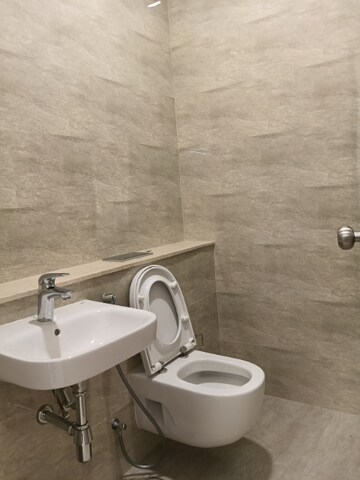 Bathroom in 3 BHK Apartment at Adani Ten BKC, Bandra East – for Rent