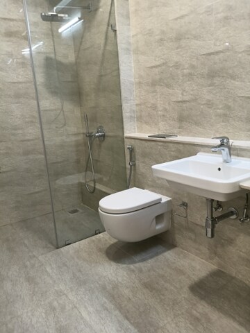 Bathroom in 3 BHK Apartment at Adani Ten BKC, Bandra East – for Rent