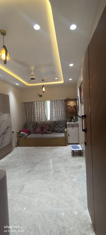 Living Room in 1 BHK Apartment at Satellite Garden, Goregaon East – for Rent