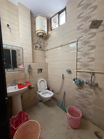 Bathroom in 1 BHK Builder Floor at Kalkaji – for Rent