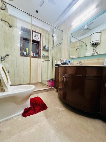 Bathroom in 3 BHK Builder Floor at Kalkaji – for Rent
