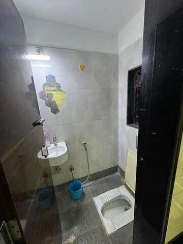 Bathroom in 1 BHK Apartment at Shivram Park, Bhandup West – for Rent