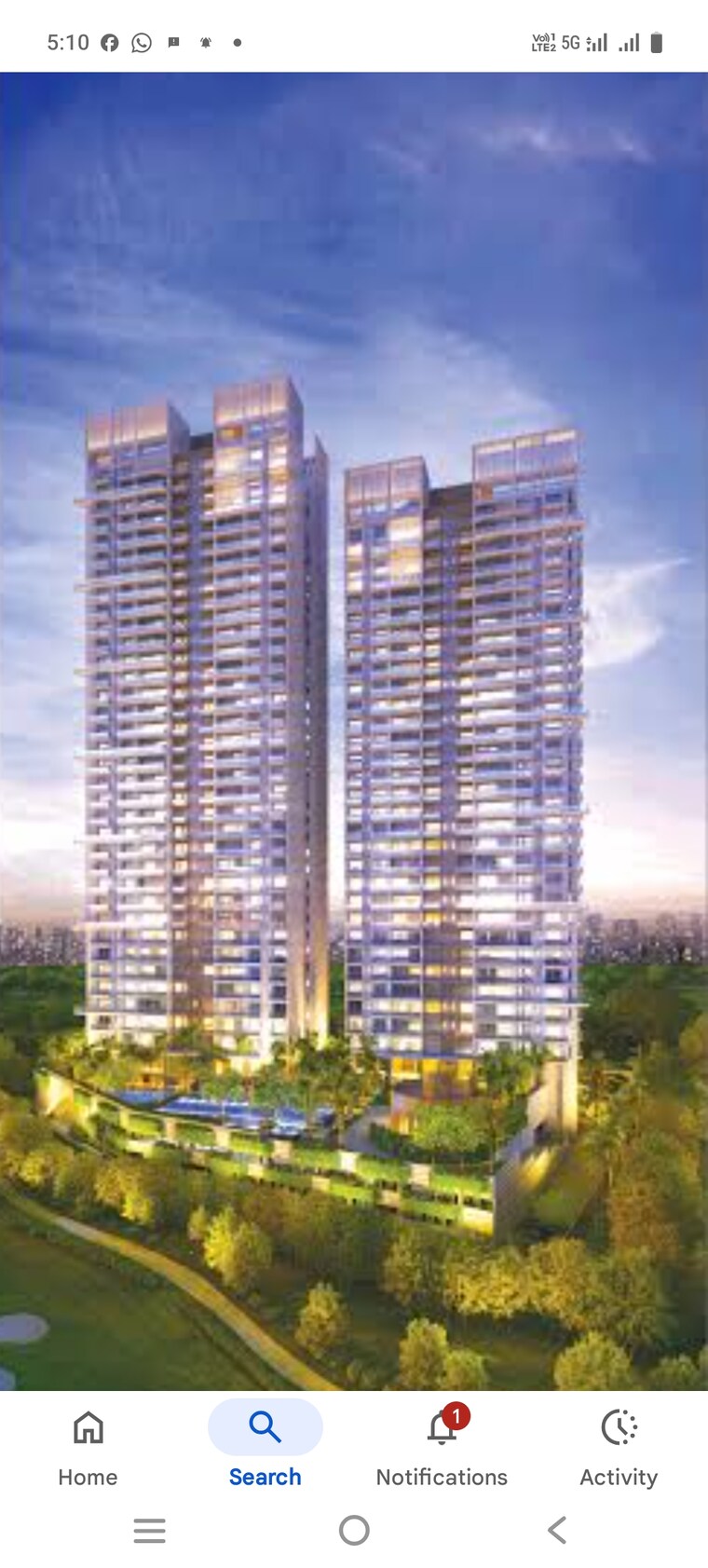Exterior View, kalpataru-vista 3 Bedroom 3000 Sq.Ft. Apartment In Sector 128 Noida 8943874