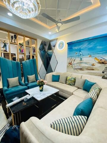 Living Room in 3 BHK Apartment at Freedom Fighters Enclave – for Rent