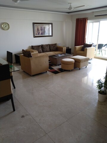 Living Room in 4 BHK Apartment at Jaycee Bhagtani Krishaang, Powai – for Rent