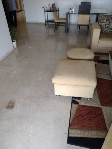 Living Room in 4 BHK Apartment at Jaycee Bhagtani Krishaang, Powai – for Rent