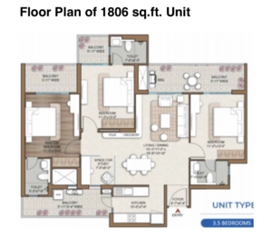 3.5 BHK Apartment For Sale in Smart World One DXP, Sector 113