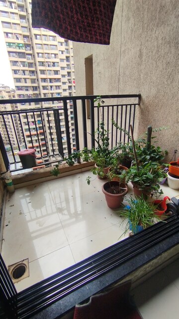Balcony in 1 BHK Apartment at Raunak City Sector 4 D4, Kalyan West – for Rent
