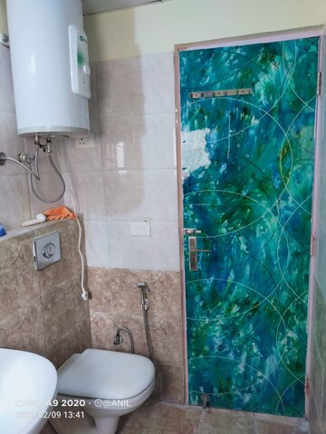 Bathroom in 3 BHK Apartment at Mapsko Krishna Apra Gardens, Vaibhav Khand – for Rent