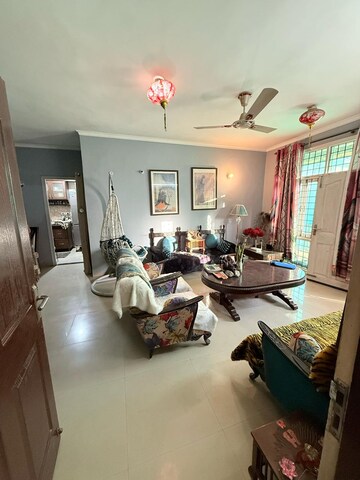 Living Room in 3 BHK Apartment at Ansal Sushant Floors, Sushant Lok ii – for Sale