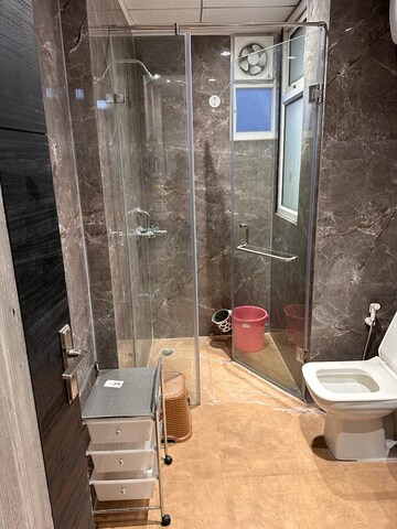 Bathroom in 3 BHK Apartment at Aditya Mega City, Vaibhav Khand – for Rent