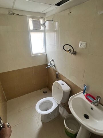 Bathroom in 2.5 BHK Apartment at Bankey Bihari Aggarwal Heights, Raj Nagar Extension – for Rent