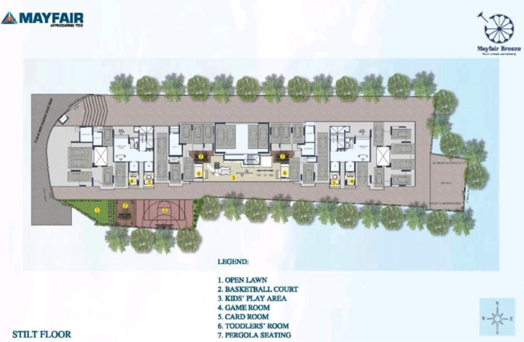 Master Plan, mayfair-breeze 3 Bedroom 823 Sq.Ft. Apartment In Dhakoji Sethpada Mumbai 8944679