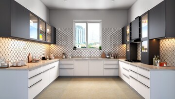Kitchen in 3 BHK Apartment at Patrapada – for Sale
