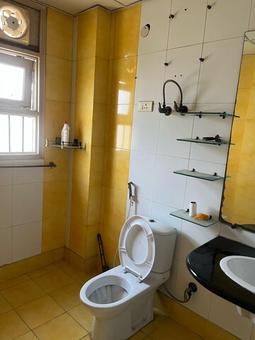 Bathroom in 2 BHK Apartment at Aditya Mega City, Vaibhav Khand – for Rent