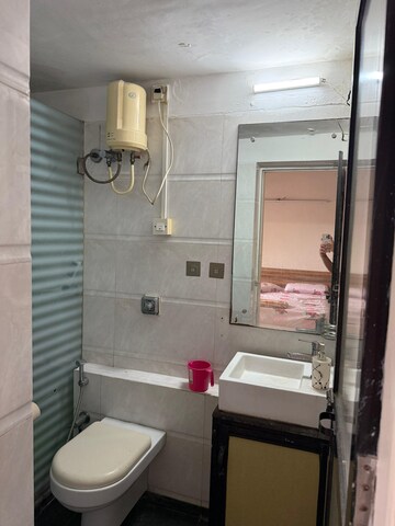Bathroom in 2 BHK Apartment at Maharaja Retreat CHS, Goregaon East – for Rent