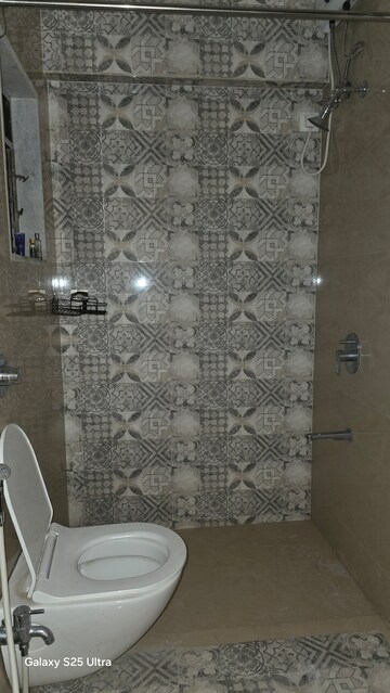 Bathroom in 3 BHK Apartment at Cosmos Horizon, Thane West – for Rent