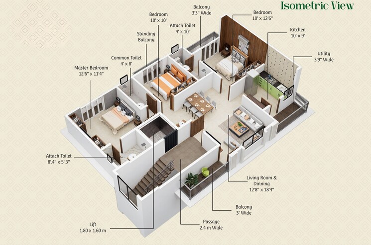 Other, besa 3 Bedroom 1653 Sq.Ft. Builder Floor In Besa Nagpur 8945107