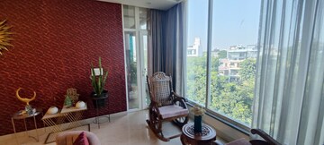 Living Room in 4 BHK Builder Floor at Sushant Lok I – for Rent