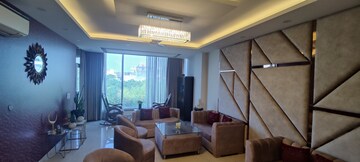 Living Room in 4 BHK Builder Floor at Sushant Lok I – for Rent