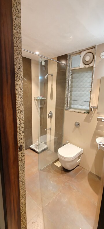 Bathroom in 4 BHK Apartment at Bhosale Nagar – for Rent