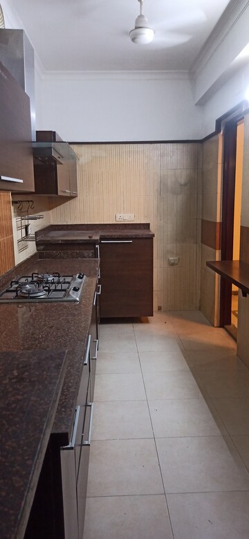 Kitchen in 3 BHK Builder Floor at Ansal Sushant Lok I, Sector 43 – for Rent