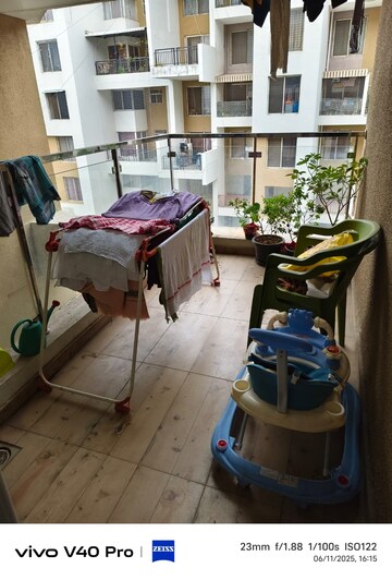 Balcony in 2 BHK Apartment at Shree Signature Park, Wakad – for Rent