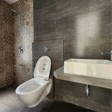 Bathroom in 2 BHK Apartment at Raheja Classique, Shashtri Nagar – for Rent