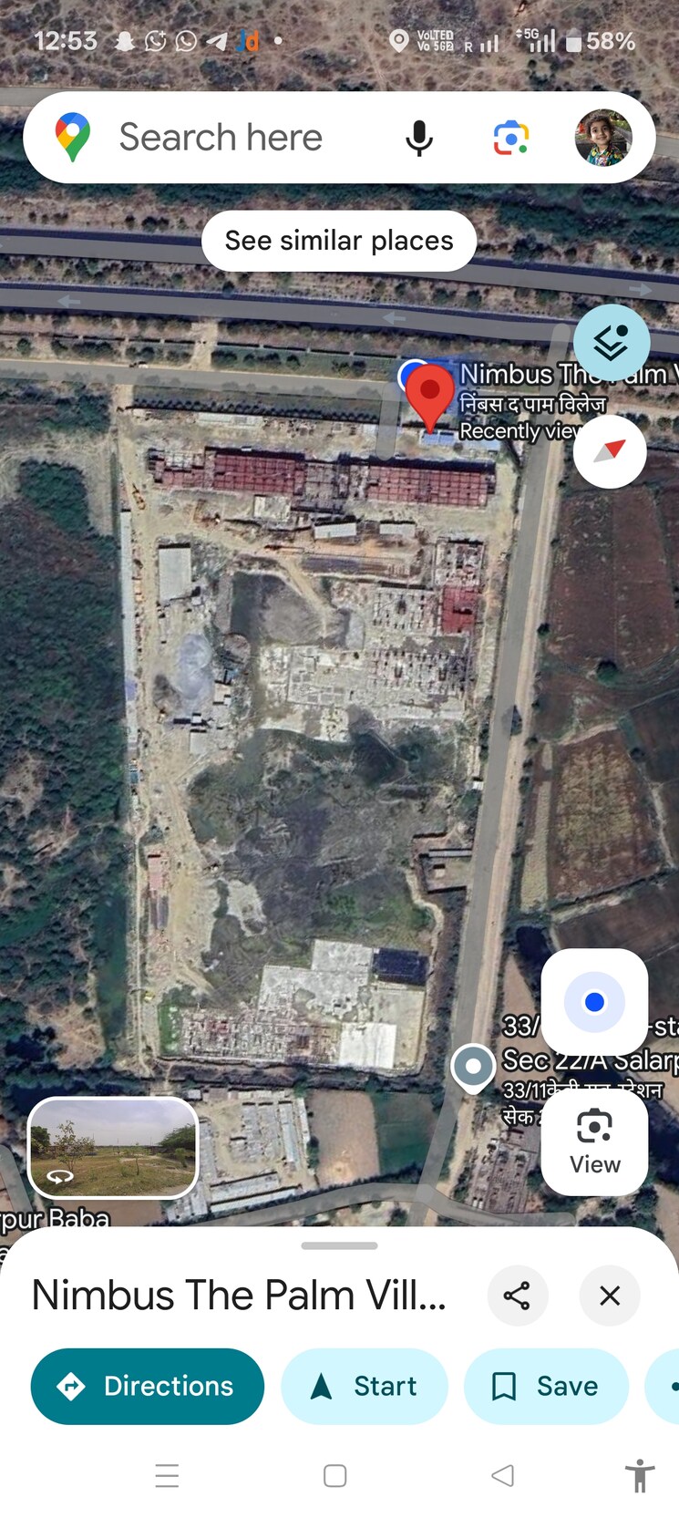 Master Plan, nimbus-the-palm-village Studio 525 Sq.Ft. Independent House In Sector 22a Yamuna Expressway Greater Noida 8945556