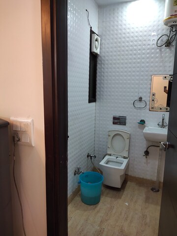 Bathroom in 3 BHK Builder Floor at Prashant Vihar – for Rent