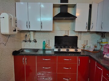 Kitchen in 3 BHK Builder Floor at Prashant Vihar – for Rent