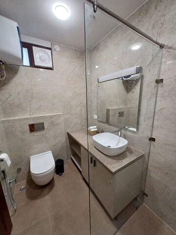 Bathroom in 1 BHK Apartment at Saket – for Rent