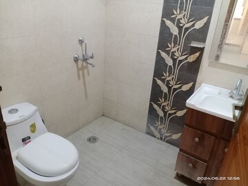 Bathroom in 3 BHK Apartment at Vasant Kunj – for Rent