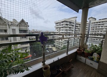 Balcony in 2 BHK Apartment at Kumar Picasso, Hadapsar – for Rent